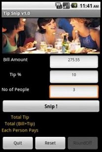Tip Calculator - Tip Snip Screenshots 1