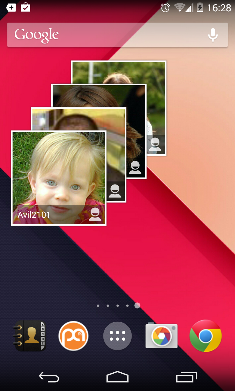 Contacts Dialer Widget Screen 2