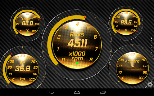 Download Torque Theme Gold Glass OBD 2 APK on PC 