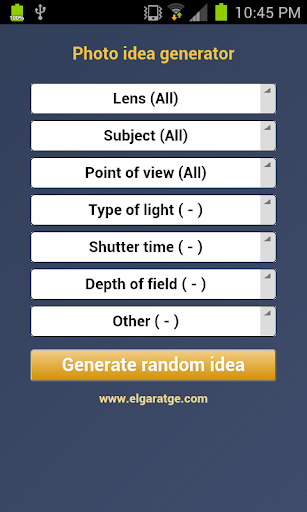 Photo Idea Generator