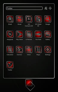 Next launcher theme Soft Red - screenshot thumbnail