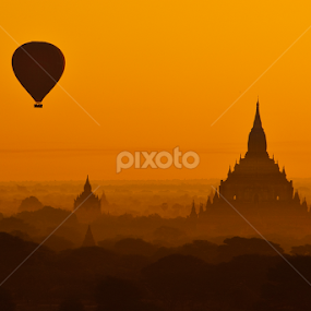Good morning Bagan, Myanmar by Chatchai Lakamankong - Buildings & Architecture Public & Historical