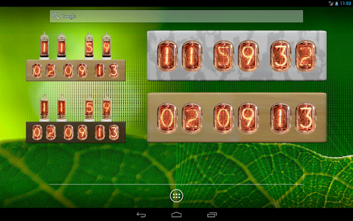 download Nixie Tube Clock Widget free