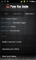 Anteprima screenshot di Pune Bus Guide APK #5