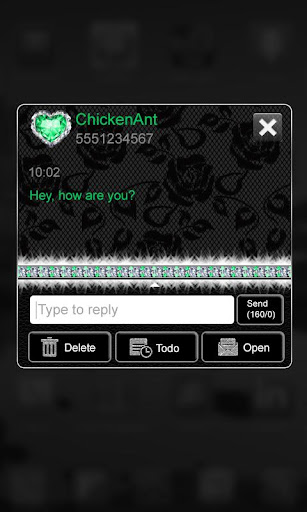 免費下載個人化APP|Green Luxury Lace Theme Go SMS app開箱文|APP開箱王
