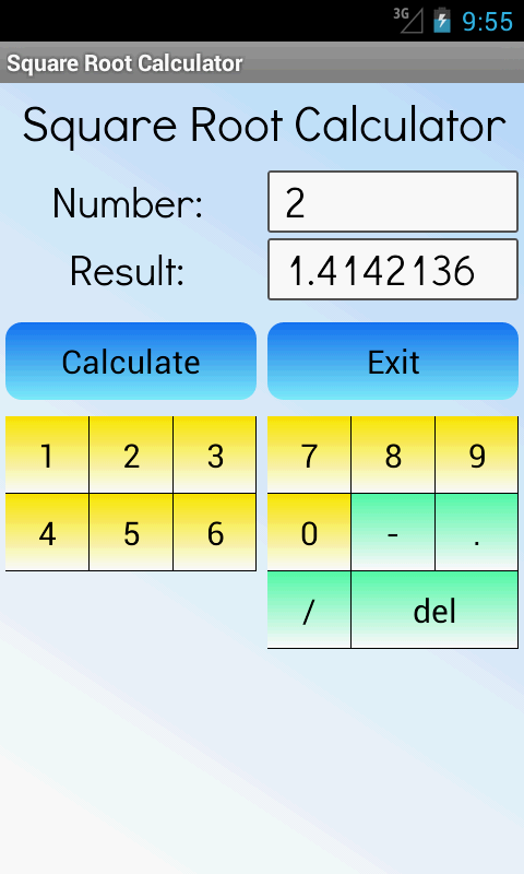 Square Root Calculator Android Apps On Google Play