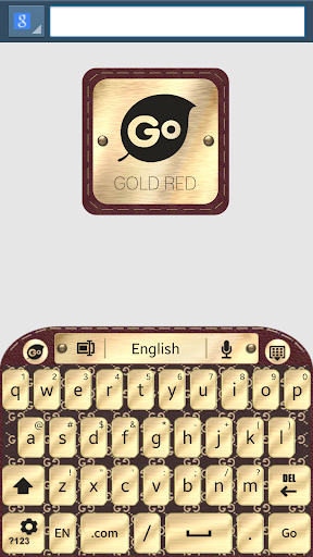 【免費個人化App】Gold Red Go Keyboard-APP點子