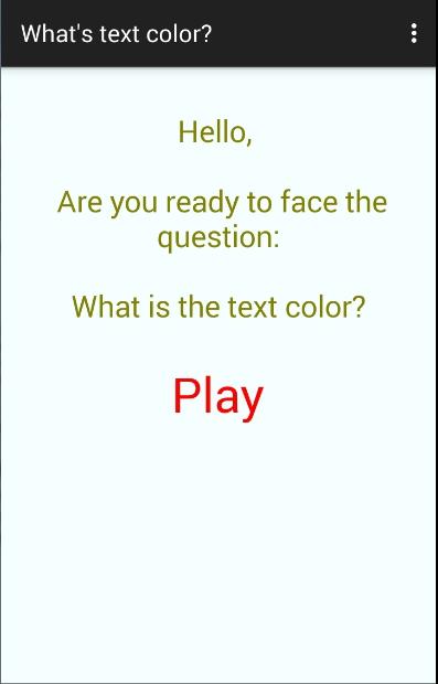 Whats text color? Screen 2