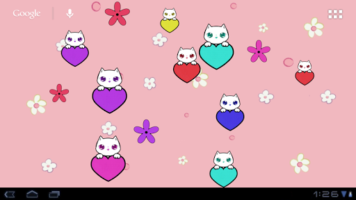 【免費個人化App】Lily Kitty Heart LiveWallpaper-APP點子