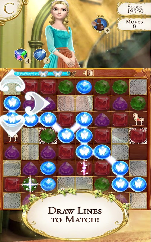 Android application Cinderella Free Fall screenshort