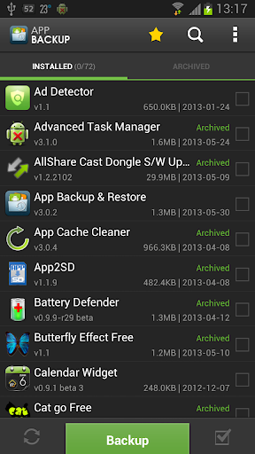 App Backup Restore