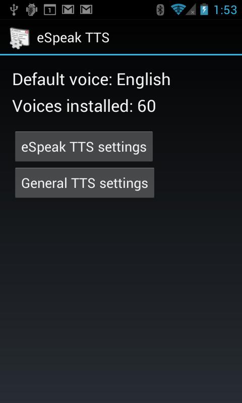 eSpeak TTS Screen 3