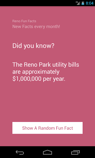 【免費娛樂App】Reno Fun Facts-APP點子