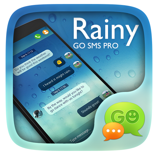 (FREE) GO SMS PRO RAINY THEME LOGO-APP點子