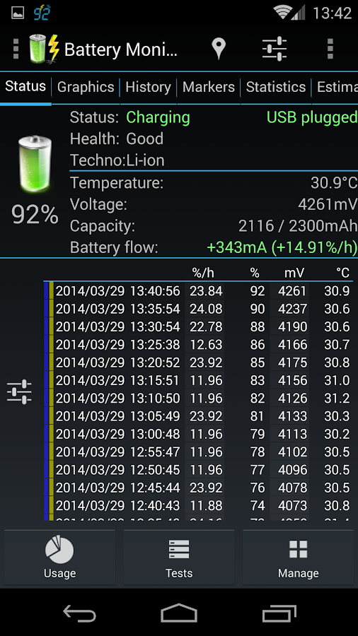   3C Battery Monitor Widget Pro – Capture d'écran 