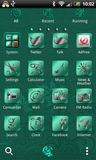 【免費個人化App】turquoise colored Go Launcher-APP點子