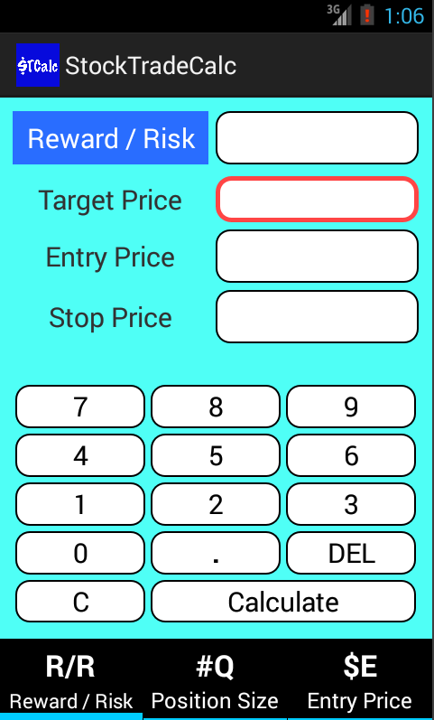 StockTradeCalc Screen 3