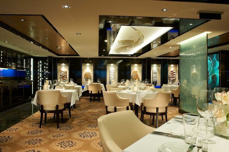 Enjoy your meals at The Haven, one of Norwegian Breakaway's elegant restaurants.