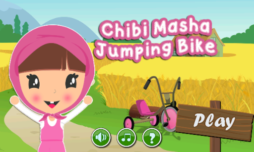Chibi Masha Jumping Bike