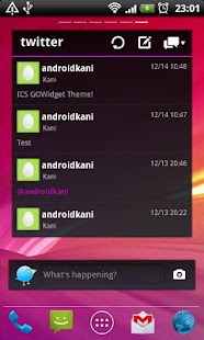 How to get ICS Pink GOWidget Theme lastet apk for android