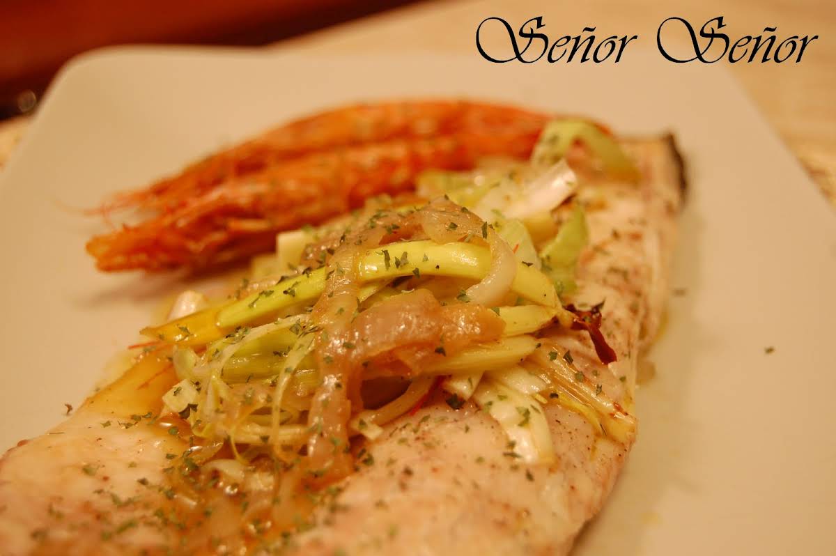 Rum Soaked Sea Bass with Leek and Shrimp Baked Sea Bass Fillets Recipe Yummly