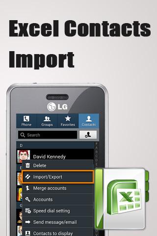 Excel Contacts Import