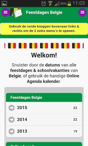 Feestdagen Belgie NL