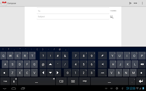 Screenshot Thumb Keyboard v4.6.3.00.152