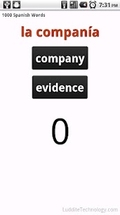 Free 1000 Spanish Words Lite APK