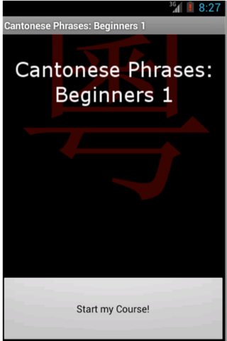 Cantonese Phrases: Beginners 1