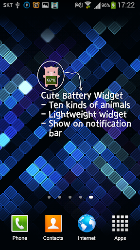 Cute Animal Battery Widget