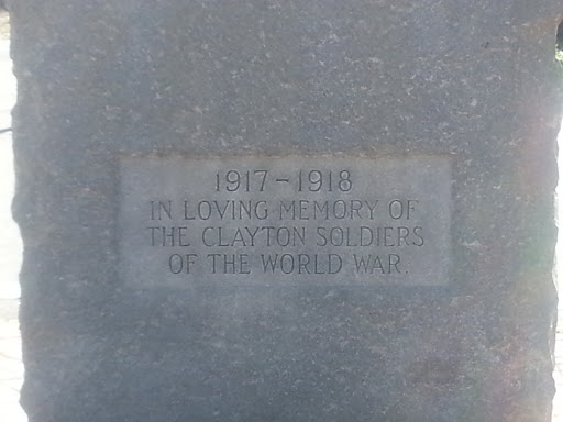Memorial to WW I Soldiers of Clayton AL