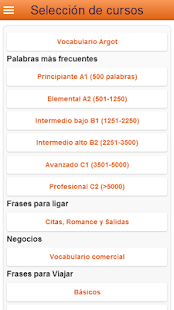 Captura de pantalla de la aplicacion Android Learn German Vocabulary Free
