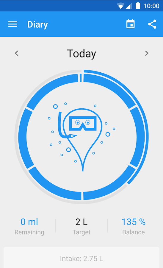 Hydro Coach - drink water - screenshot