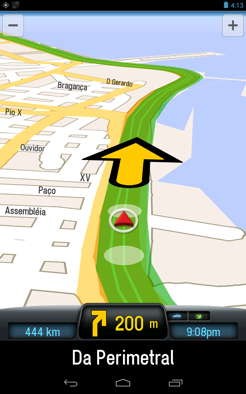 Android application CoPilot Brazil Navigation screenshort