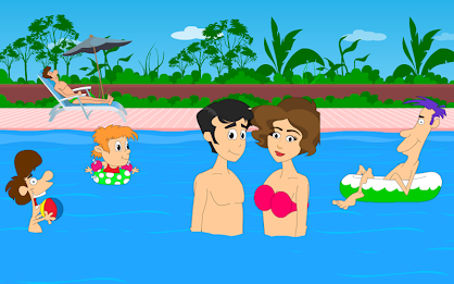 Casual Swimming Pool Kissing 2 poster 12