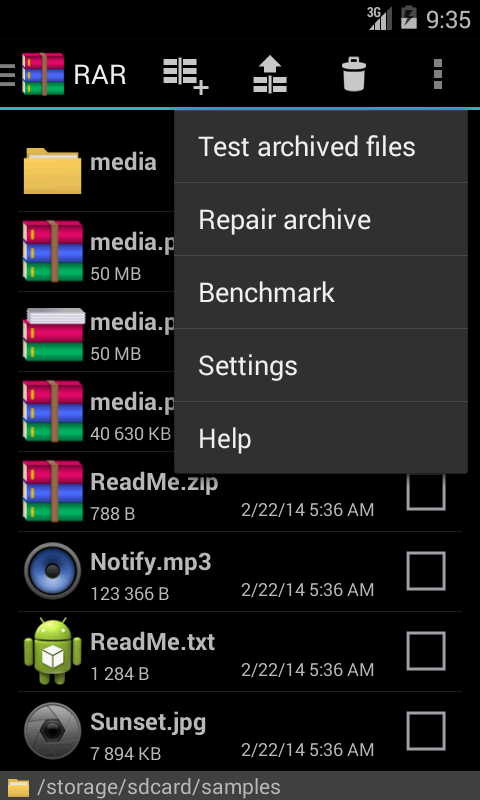 RAR for Android - screenshot