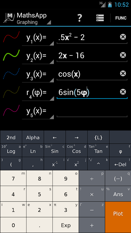 MathsApp Graphing Calculator Android Apps on Google Play