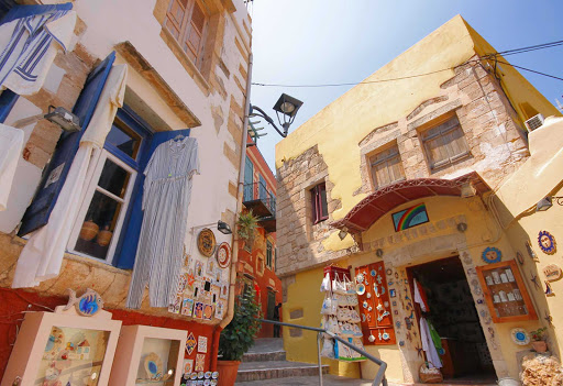 Old town in Chania on the island of Crete, Greece.