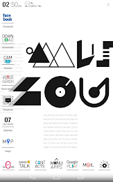 Typo White atom theme poster 5