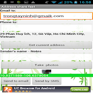 Simple share address fast 1.1