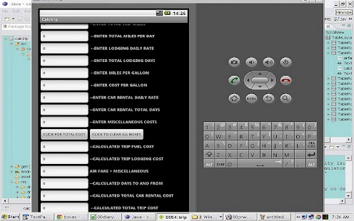 TRIP COST ITEMIZED + TOTAL Screenshots 1