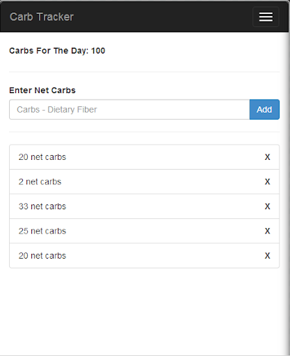 Carb Tracker