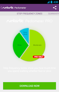 Runtastic Pedometer Schritte Screenshot