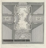 Ontwerp voor het plafond van het huis van Françoise Petit en Meissonnier