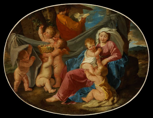 Holy Family at Rest with the Infant Saint John the Baptist and Putti