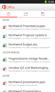 Microsoft Office Mobile Screenshot