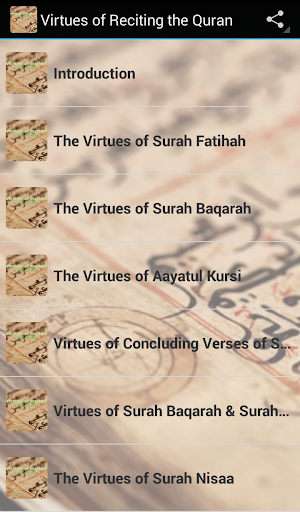 Virtues of reciting the Quran