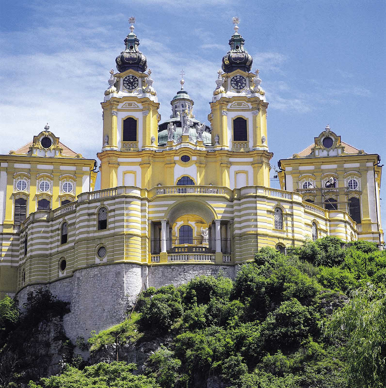 Melk Abbey on the Danube in Austria.