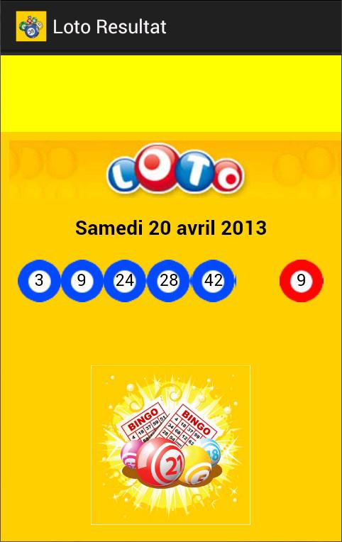 Loto Resultat Screen 2